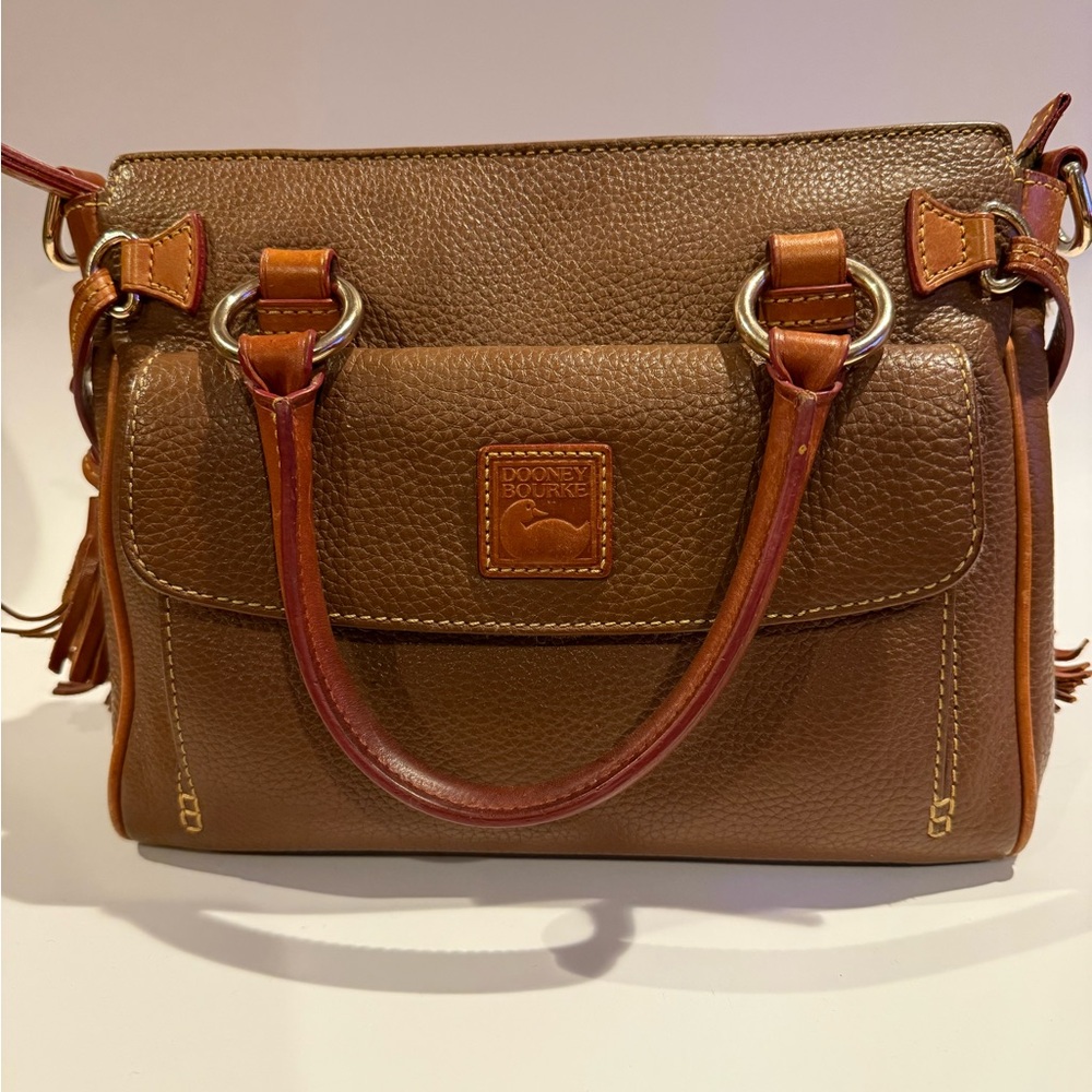 Dooney & Bourke Florentine Pebble Leather Pocket Satchel